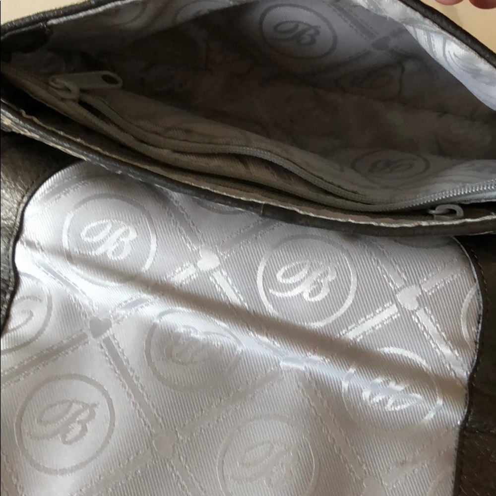 Brighton Python Snake Skin Print Handbag - image 7